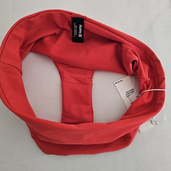 Hurley Red Bikini Bottom Women’s Small NWT Moderate Coverage Swim Surf Paddle - Picture 4 of 10
